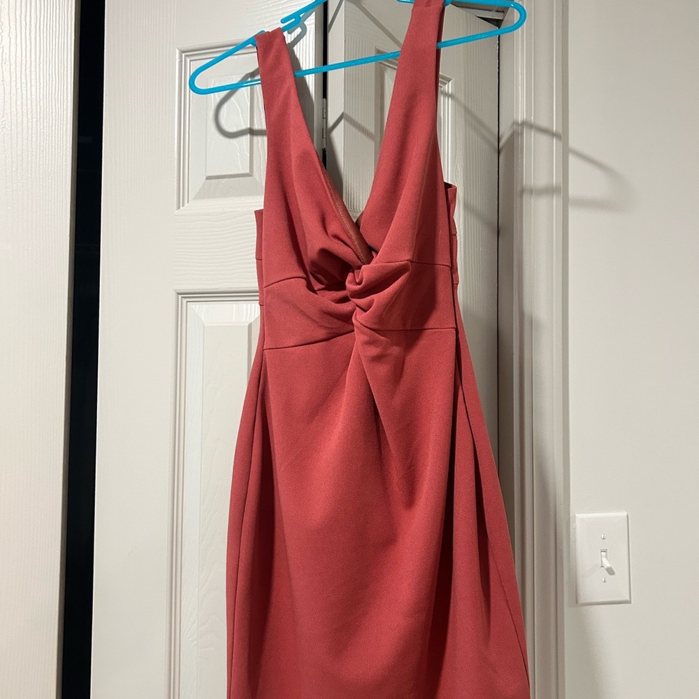 Elegant Coral Dress